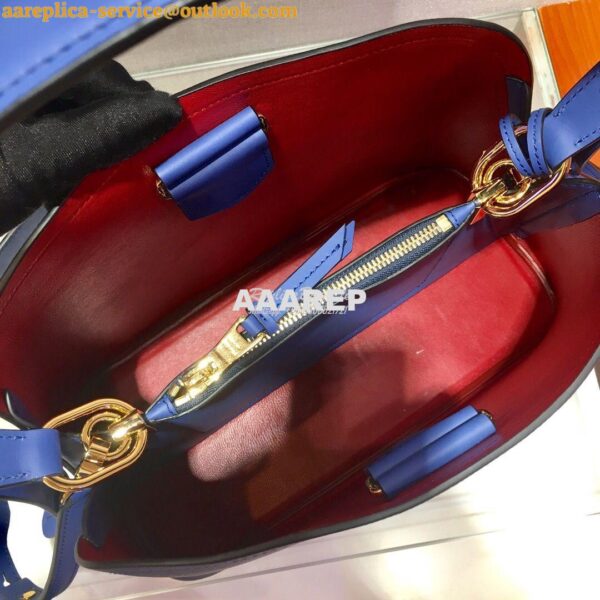 Replica Prada Matinée Small Handbag 1BA251 Blue 8