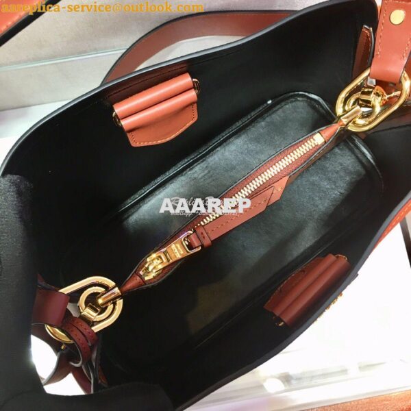 Replica Prada Matinée Small Handbag 1BA251 Caramel 7