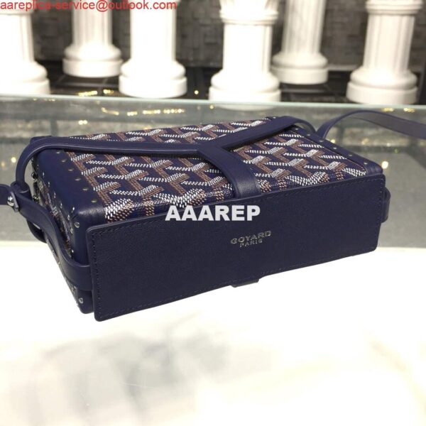 Replica Goyard MINA08PMLTY01CL01P Minaudière Trunk Bag Navy Blue 10