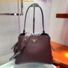 Replica Prada Matinée Small Handbag 1BA251 Powder Pink 2