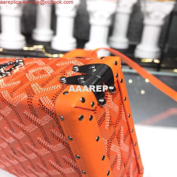 Replica Goyard MINA08PMLTY01CL01P Minaudière Trunk Bag Orange 7