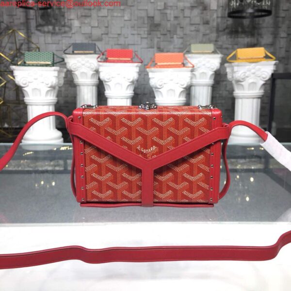 Replica Goyard MINA08PMLTY01CL01P Minaudière Trunk Bag Red 3