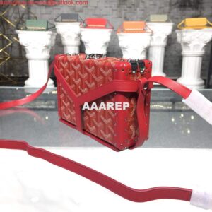 Replica Goyard MINA08PMLTY01CL01P Minaudière Trunk Bag Red 2