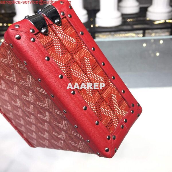 Replica Goyard MINA08PMLTY01CL01P Minaudière Trunk Bag Red 8