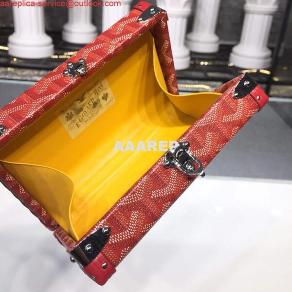 Replica Goyard MINA08PMLTY01CL01P Minaudière Trunk Bag Red 10