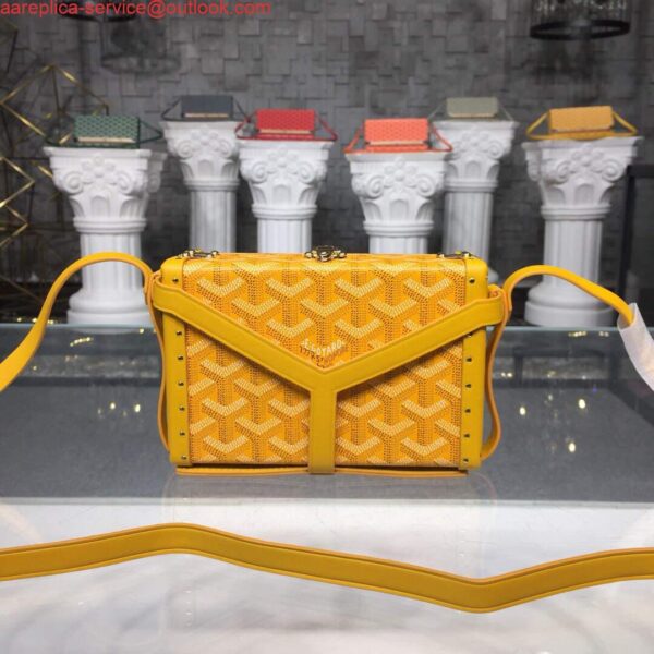 Replica Goyard MINA08PMLTY01CL01P Minaudière Trunk Bag Yellow 3