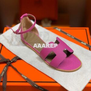 Replica Hermes Santorini Sandal in Epsom Leather part 2