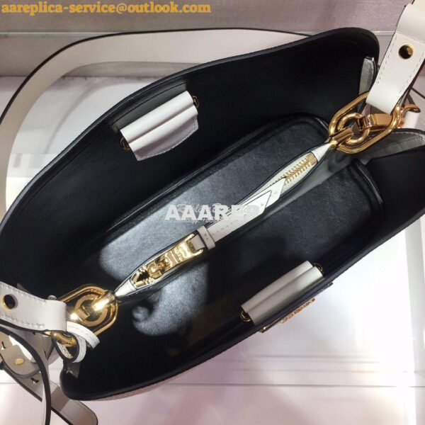 Replica Prada Matinée Small Handbag 1BA251 White 7