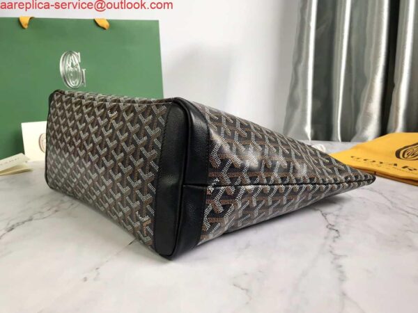 Replica Goyard MMLTY01CL03P Artois MM Bag Black with Brown 6