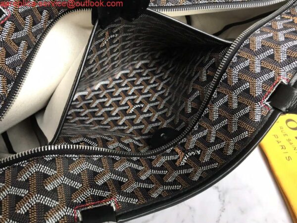 Replica Goyard MMLTY01CL03P Artois MM Bag Black with Brown 11