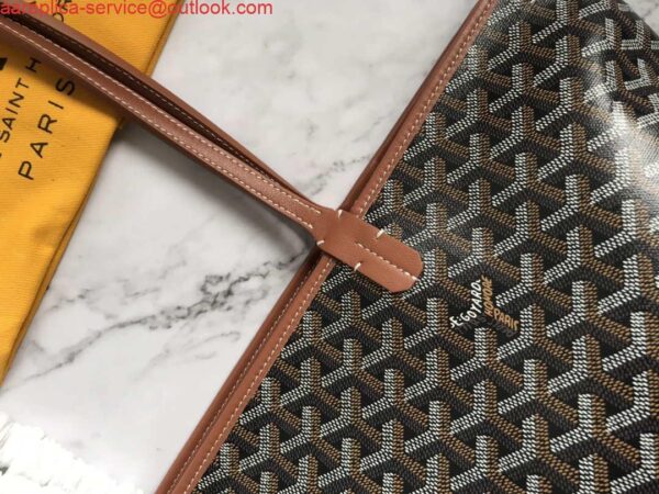 Replica Goyard MMLTY01CL03P Artois MM Bag Brown Black 7