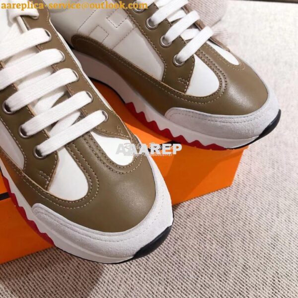 Replica Hermes Sneakers Trail Male/ Female H191168 Taupe 6