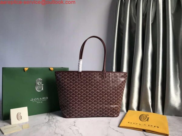 Replica Goyard MMLTY01CL03P Artois MM Bag Wine Red 4