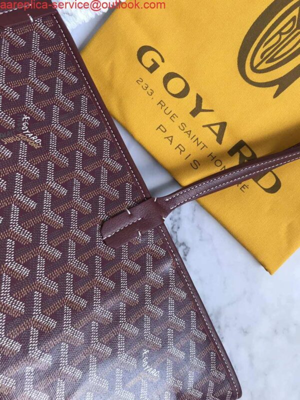 Replica Goyard MMLTY01CL03P Artois MM Bag Wine Red 7