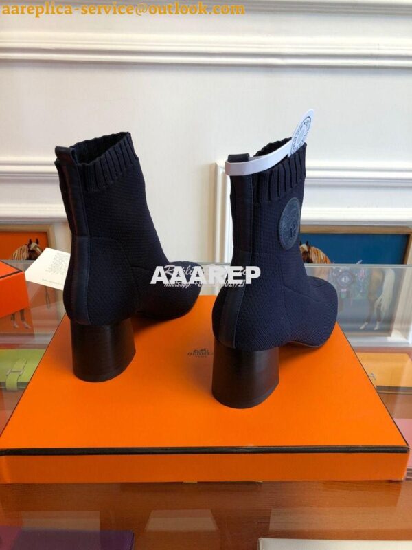 Replica Hermes Volver 60 Ankle Boot H192034 Bleu 11