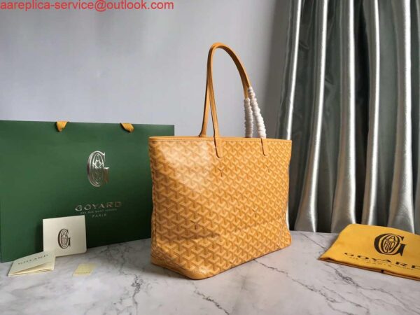 Replica Goyard MMLTY01CL03P Artois MM Bag Yellow 4