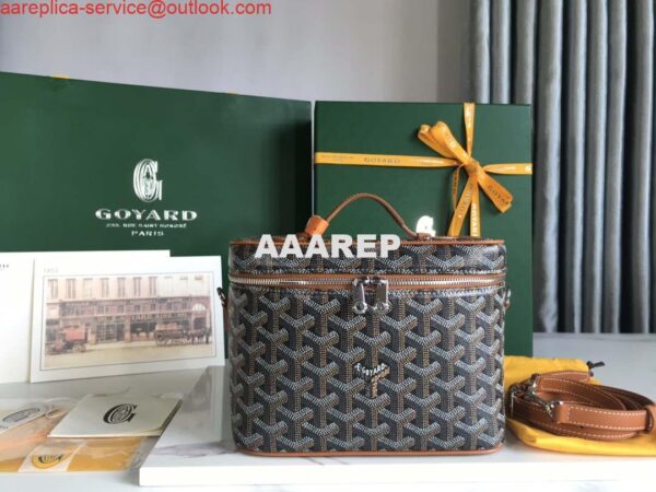 Replica Goyard MUSEVAPMLTY01CL03P Muse Vanity Case PM Bag Brown & Black 3