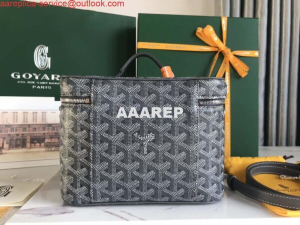 Replica Goyard MUSEVAPMLTY01CL03P Muse Vanity Case PM Bag Gray 5