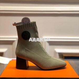 Replica Hermes Volver 60 Ankle Boot H192034 Vert Sapin 2