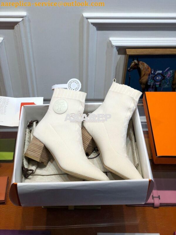 Replica Hermes Volver 60 Ankle Boot H192034 White