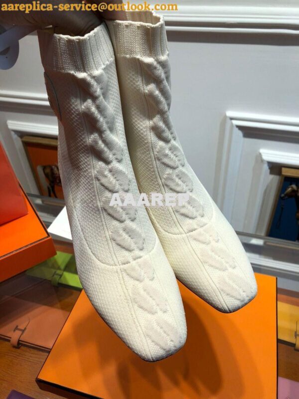 Replica Hermes Volver 60 Ankle Boot H192034 White 2