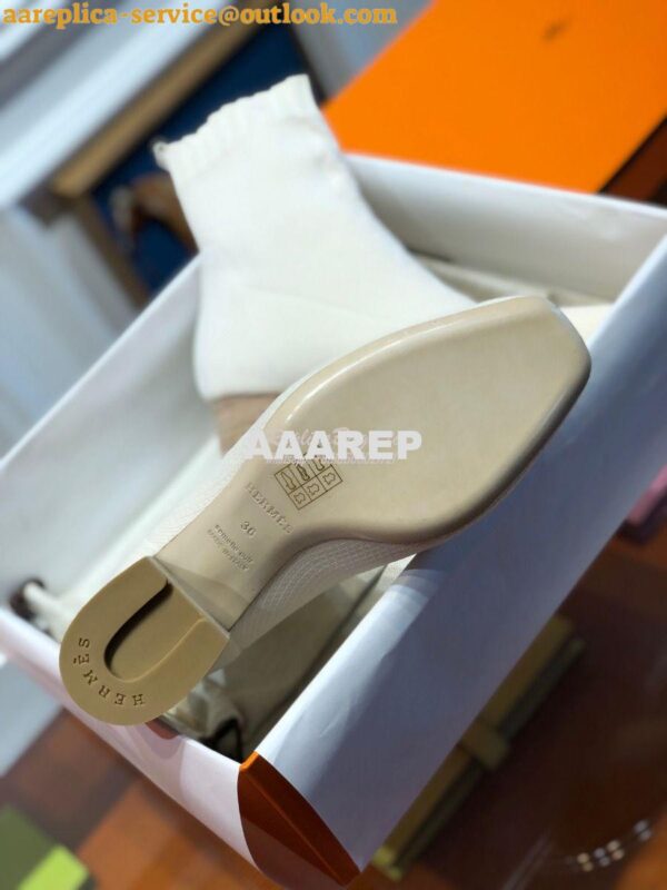 Replica Hermes Volver 60 Ankle Boot H192034 White 10