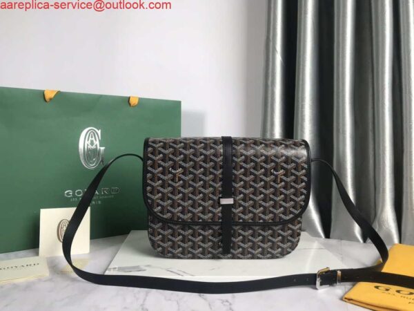 Replica Goyard 2MMLTY01CL01P Belvedere MM Bag GY020183 Brown with Black 3