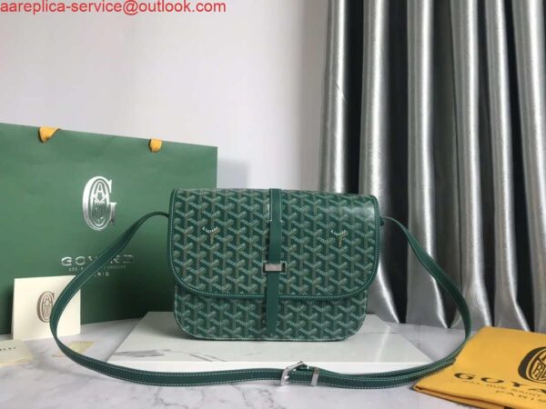 Replica Goyard 2MMLTY01CL01P Belvedere MM Bag GY020183 Green 3