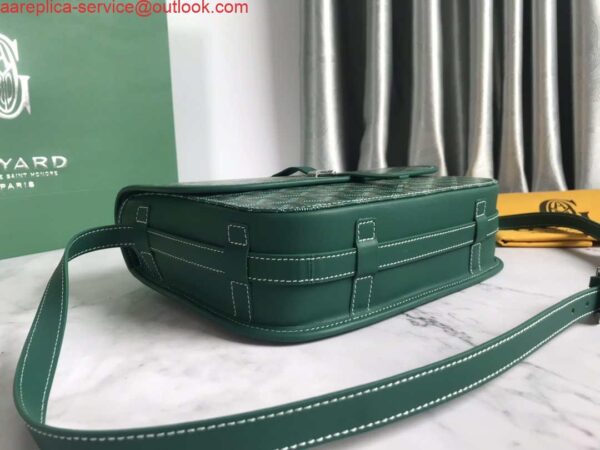 Replica Goyard 2MMLTY01CL01P Belvedere MM Bag GY020183 Green 6