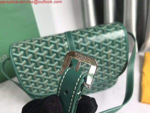 Replica Goyard 2MMLTY01CL01P Belvedere MM Bag GY020183 Green 8