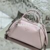 Replica Prada Medium leather shoulder bag 1BA426 Pewter