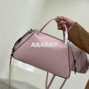 Replica Prada Medium Leather Supernova Handbag 1BA365 Alabaster Pink 2