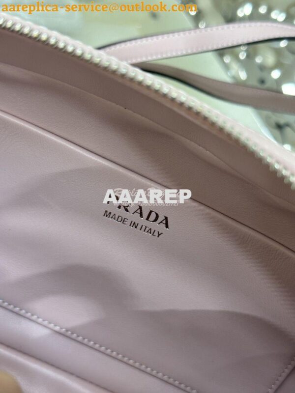 Replica Prada Medium Leather Supernova Handbag 1BA365 Alabaster Pink 12