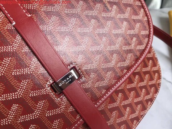 Replica Goyard 2MMLTY01CL01P Belvedere MM Bag GY020183 Red 6