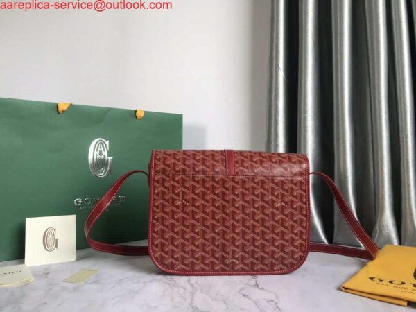 Replica Goyard 2MMLTY01CL01P Belvedere MM Bag GY020183 Red 7