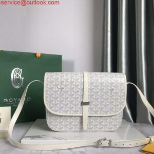 Replica Goyard 2MMLTY01CL01P Belvedere MM Bag GY020183 White