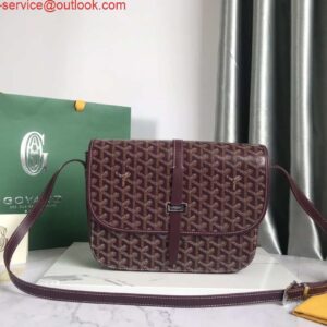 Replica Goyard 2MMLTY01CL01P Belvedere MM Bag GY020183 Wine Red