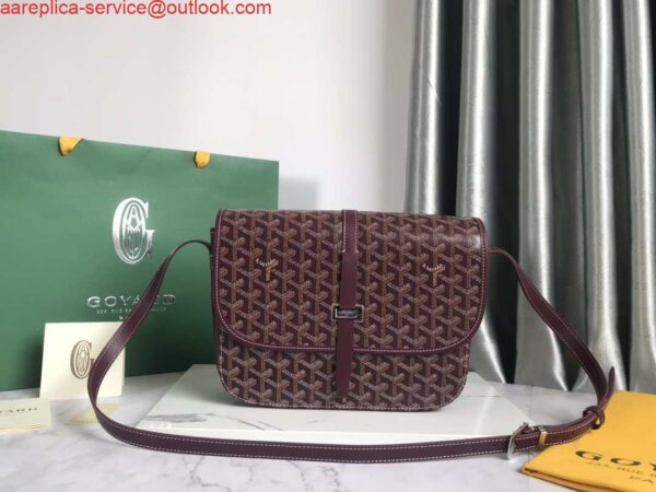 Replica Goyard 2MMLTY01CL01P Belvedere MM Bag GY020183 Wine Red 3