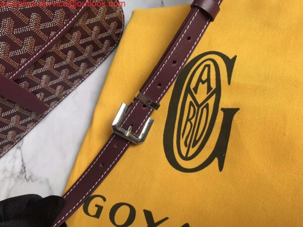 Replica Goyard 2MMLTY01CL01P Belvedere MM Bag GY020183 Wine Red 8