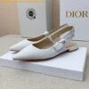 Replica Dior J'Adior Slingback Ballerina Flats In Nude Technical Canvas