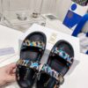 Replica Dior Dioract Sandals In Black Shearling 2