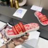 Replica Dior Dway Slides In White Jardin Botanique Embroidered Cotton 2