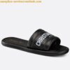 Replica Dior Dway Slides In Yellow Multicolor D-Jungle Pop Cotton