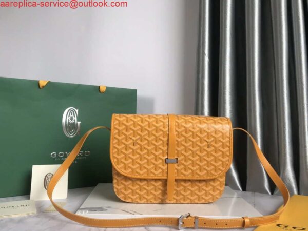 Replica Goyard 2MMLTY01CL01P Belvedere MM Bag GY020183 Yellow 3