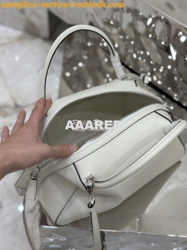 Replica Prada Medium Leather Supernova Handbag 1BA365 White 12