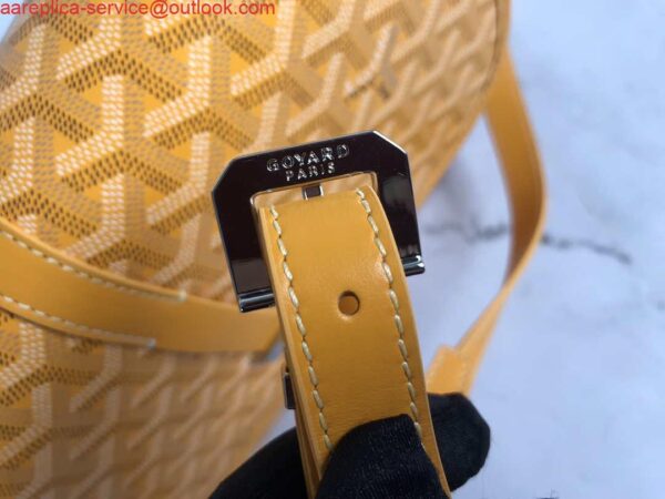 Replica Goyard 2MMLTY01CL01P Belvedere MM Bag GY020183 Yellow 7