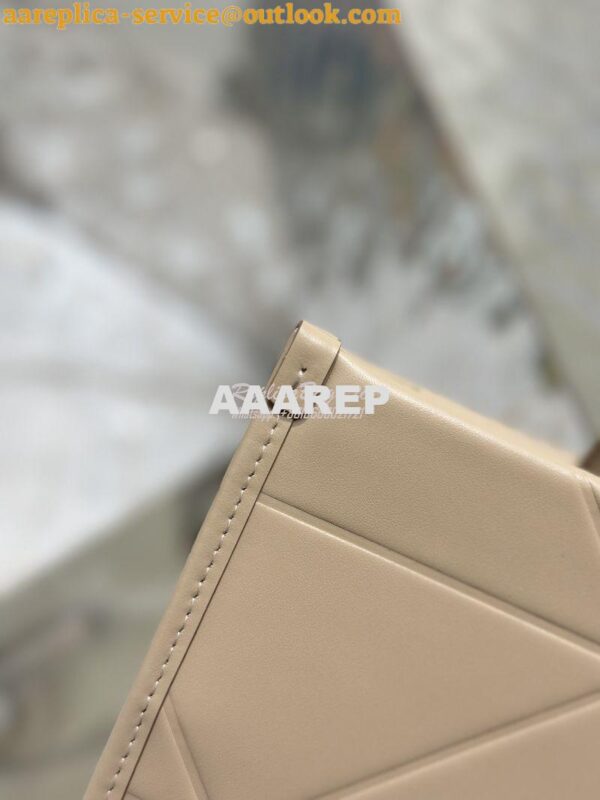 Replica Prada Medium Leather Symbole Bag With Topstitching 1BA378 Sand 13