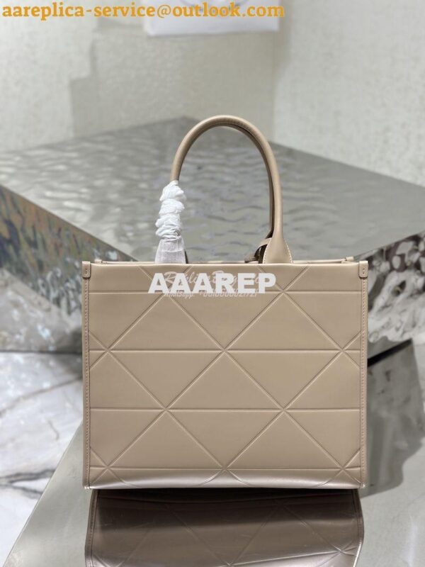 Replica Prada Medium Leather Symbole Bag With Topstitching 1BA378 Sand 15