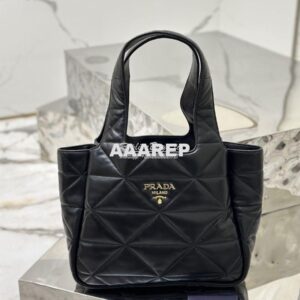 Replica Prada Medium Nappa-leather Tote Bag with Topstitching 1BG450 B