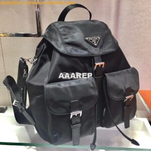 Replica Prada Medium Nylon Backpack 1BZ811 Black 2